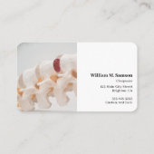 Moderne chiropractor Wervelkolom dichtbij Visitekaartje (Achterkant)