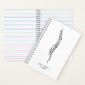 Moderne Chiropractor Wervelkolom Massage Therapeut Notitieboek (Binnen)