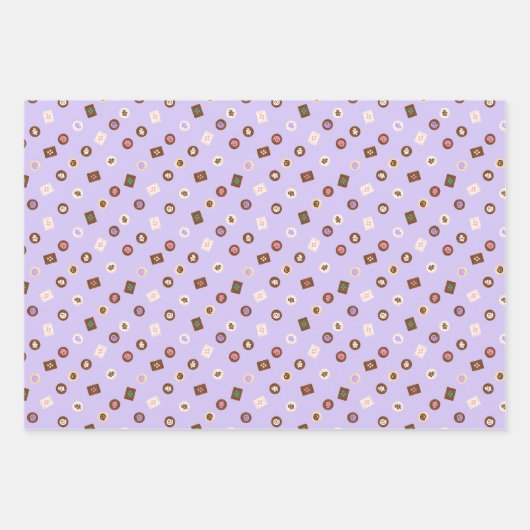 Moderne Chocolade Bonbons - Wrapping Paper Trio (Voorkant 3)