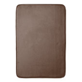 Moderne Chocoladebruine Effen Kleur Badmat (Voorkant Verticaal)