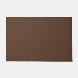 Moderne Chocoladebruine Effen Kleur Deurmat