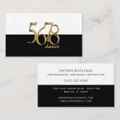 Moderne choreograaf dansinstructeur Danser Visitekaartje (Voorkant / Achterkant)