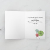 Moderne Christelijke Bidden voor Comfort Sympathy  Kaart (Binnen)