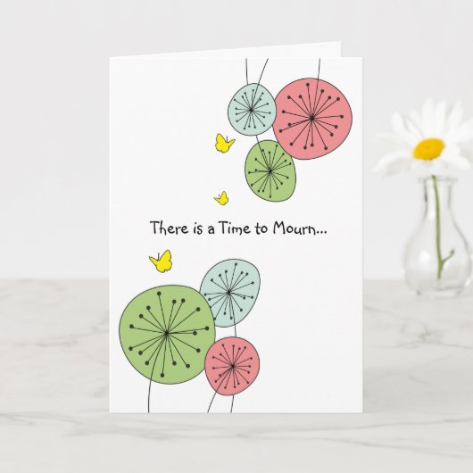 Moderne Christelijke Bidden voor Comfort Sympathy  Kaart (Kleine Plant)