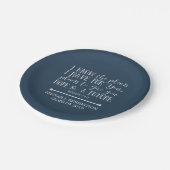 Moderne Christelijke Bijbelblauw Afstuderen Papieren Bordje (Gekanteld)