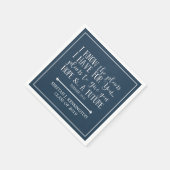 Moderne Christelijke Bijbelblauw Afstuderen Servet (Hoek)