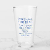 Moderne Christelijke Bijbelvers Afstuderen Typogra Glas (Voorkant)