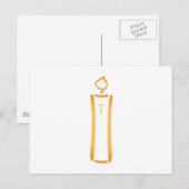 Moderne Christelijke kaars Briefkaart (Voorkant / Achterkant)