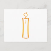 Moderne Christelijke kaars Briefkaart (Voorkant)