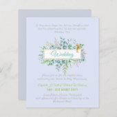 Moderne Christelijke Katholieke Trouwuitnodiging (Voorkant / Achterkant)