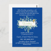 Moderne Christelijke Katholieke Trouwuitnodiging Briefkaart (Voorkant / Achterkant)