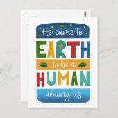 Moderne Christelijke kerst in religie John 1 14 Briefkaart (Voorkant / Achterkant)