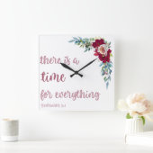 Moderne Christelijke klok | Prediker 3:1 (Huis)