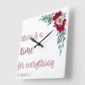 Moderne Christelijke klok | Prediker 3:1 (Hoek)