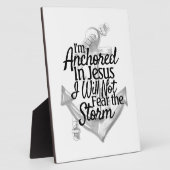 Moderne Christelijke kustankerplaats Fotoplaat (Zijkant)