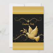 Moderne Christelijke sjabloon met gouden kerstmis Kaart (Voorkant)