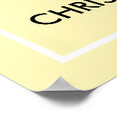 Moderne CHRISTENDAG Welkomstteken van gebeurtenisp Poster (Hoek)