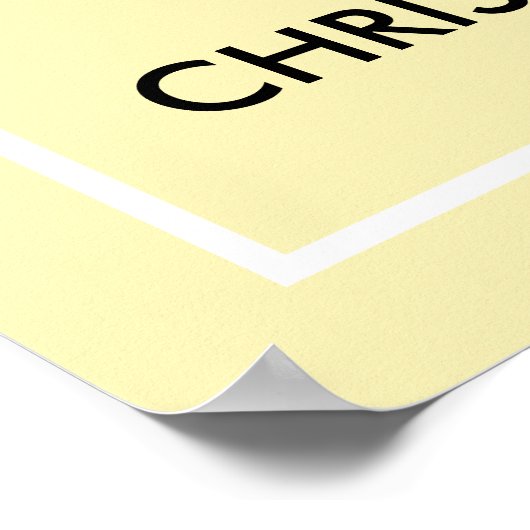 Moderne CHRISTENDAG Welkomstteken van gebeurtenisp Poster (Hoek)