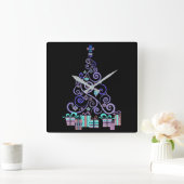 ***MODERNE CHRISTMAS*** KLOOP VIERKANTE KLOK (Huis)