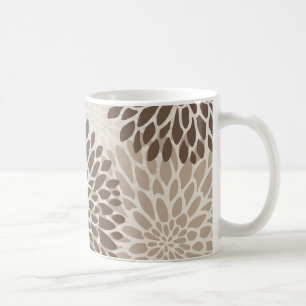 Moderne Chrysanthemum Grafiek Koffiemok