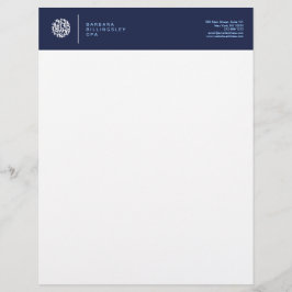 Moderne cijfers Logo II Accountant Briefhoofd