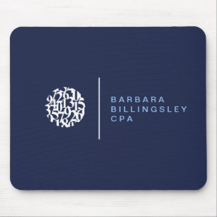 Moderne cijfers Logo II Accountant Muismat