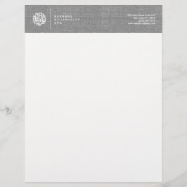 Moderne cijfers Logo Linen Accountant Gepersonaliseerd Briefhoofd
