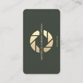 Moderne Cinematographer Filmregisseur Green Gold Visitekaartje (Voorkant)