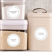 Moderne Circle Kitchen en Pantry Storage Labels