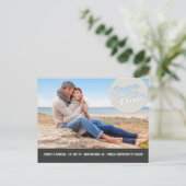 Moderne Circle Spotlight Cutout Save the Date Phot Aankondigingskaart (Staand voorkant)