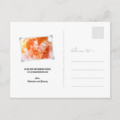 Moderne Circle Spotlight Cutout Save the Date Phot Aankondigingskaart (Achterkant)