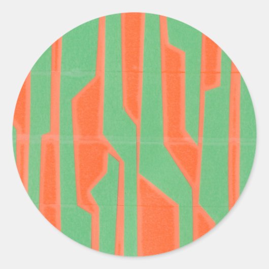 Moderne Circuit I Ronde Sticker (Voorkant)