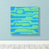 Moderne circuit V Canvas Afdruk (Insitu (Houten vloer))