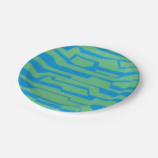 Moderne circuit V Papieren Bordje (Gekanteld)