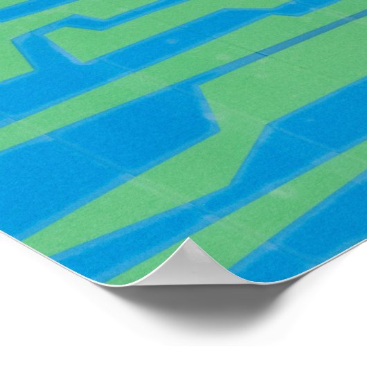 Moderne circuit V Poster (Hoek)