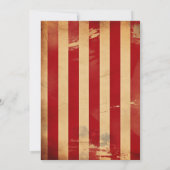 Moderne Circus Carnival Festival Birthday Kaart (Achterkant)