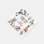 Moderne  Circus Carnival Festival Birthday Servet (Hoek)