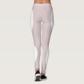 Moderne Cirkel Elegante Abstracte Ronde Sjabloon Leggings (Achterkant)