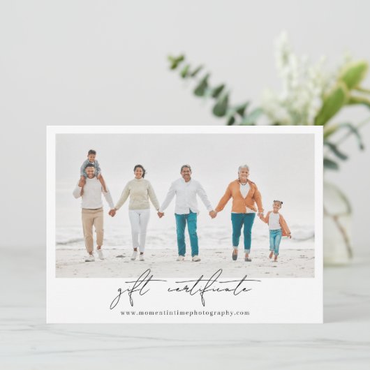 Moderne Cirkel Foto's Fotografie Cadeaubon (Staand voorkant)