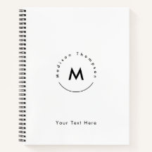 Moderne Cirkel Monogram Logo Persoonlijke Naam