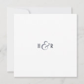 Moderne Cirkel Witte Foto Overlay Handfasting Kaart (Achterkant)