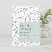 Moderne cirkels Achtergrond Kader groen hedendaags Kaart (Staand voorkant)