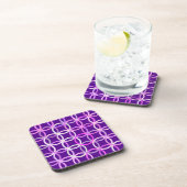 Moderne cirkels, amethyst en orchidee bier onderzetter (Rechterzijde)
