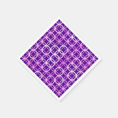Moderne cirkels, amethyst en orchidee servet (Hoek)