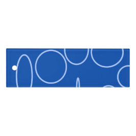 Moderne cirkels en loop op blauwe liniaal lineaal