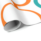 Moderne cirkels halverwege de eeuw cadeaupapier (Rol Hoek)