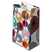 Moderne cirkels halverwege de eeuw klein cadeauzakje (Achterkant Gekanteld)