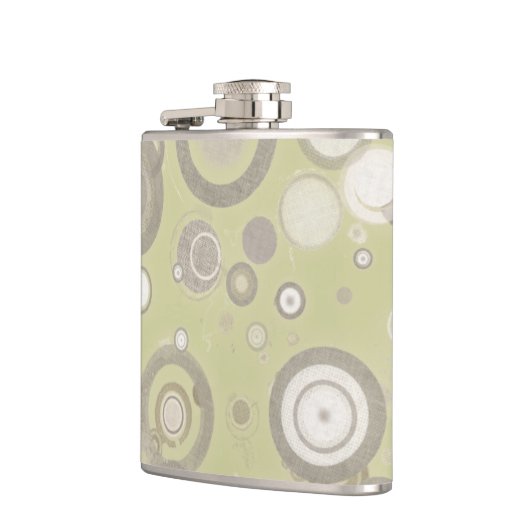 Moderne cirkels Hip-kolf - Neutrale kleuren Heupfles (Links)