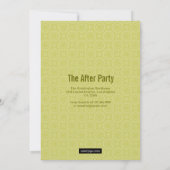 Moderne cirkels in limoengroen afstudeerontwerp aankondiging (Achterkant)