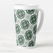 Moderne cirkels latte mok (Rechterhoek)